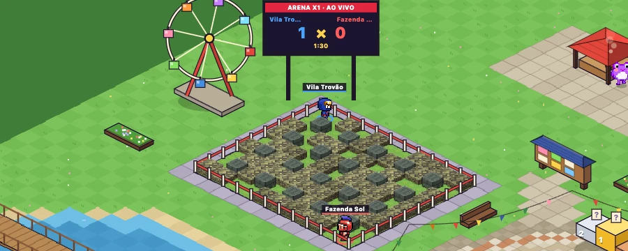 Arena X1: Bomberman 1 contra 1 na Feira